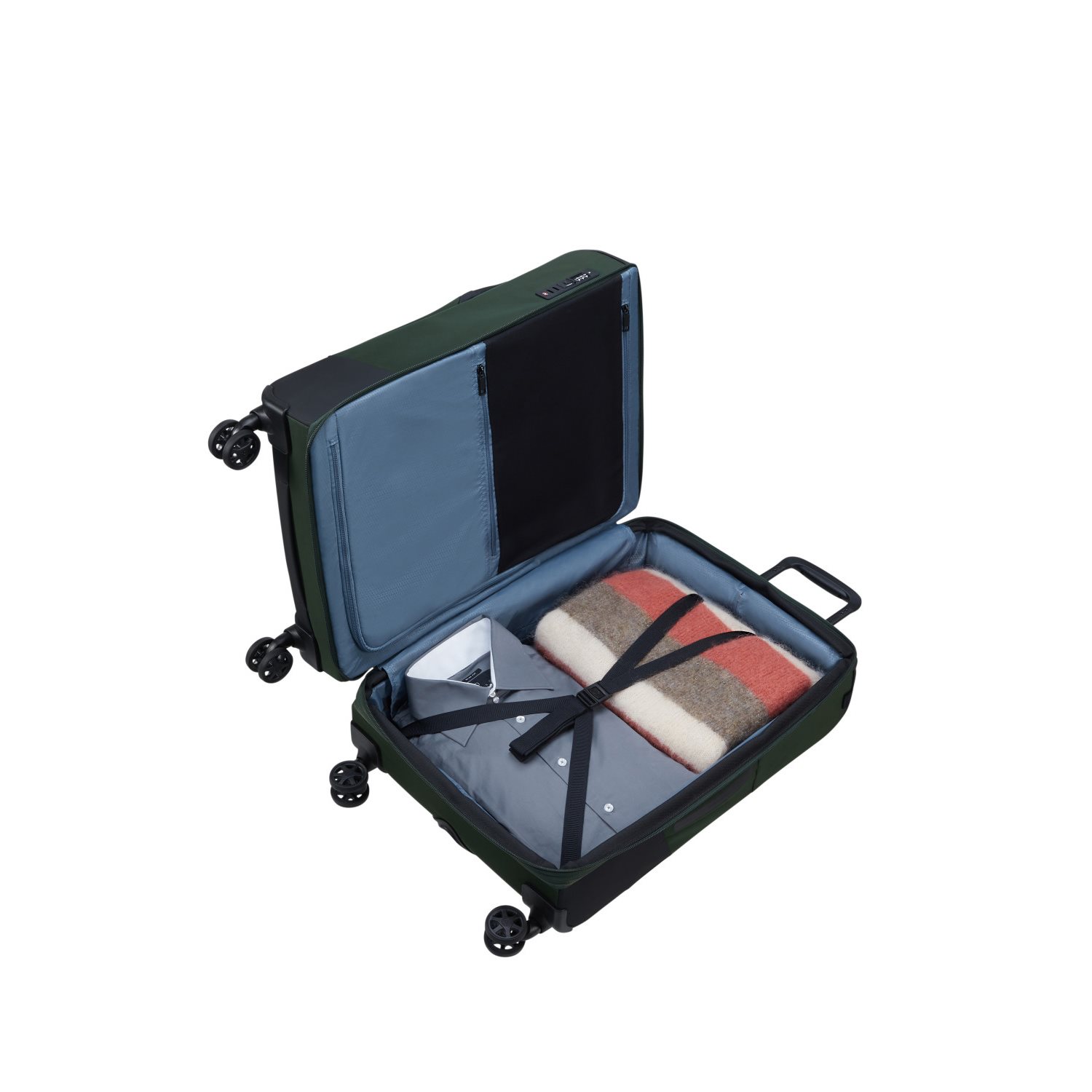 Samsonite BIZ2GO TRVL Spinner 77 DF Expandable earth green