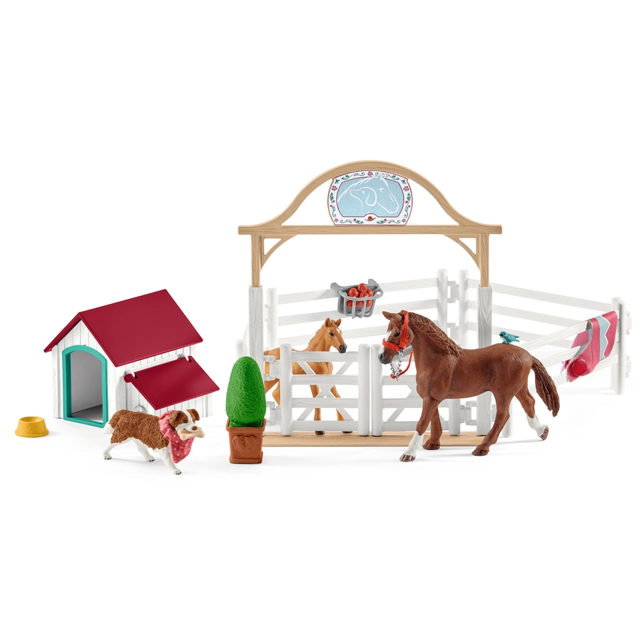 schleich® Horse Club Hannahs Gastpferde mit Hündin Ruby 42458