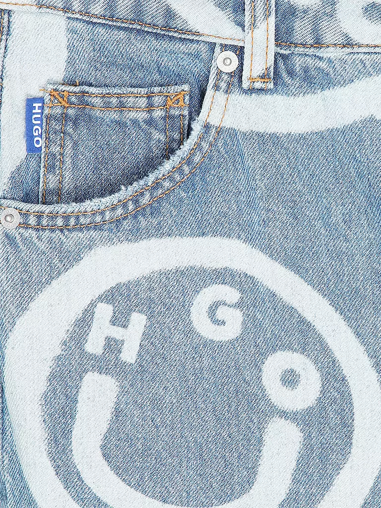 HUGO Jeans Loose Fit GETARA  hellblau