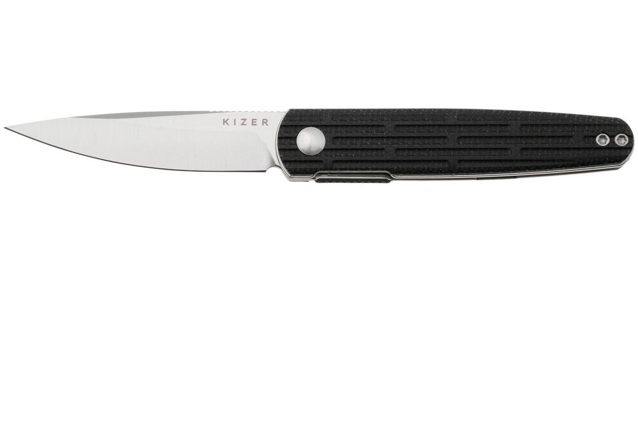 Kizer Bamboo V3722A1, Satin Nitro-V, Black Micarta zakmes, Maksim Epifantsev design