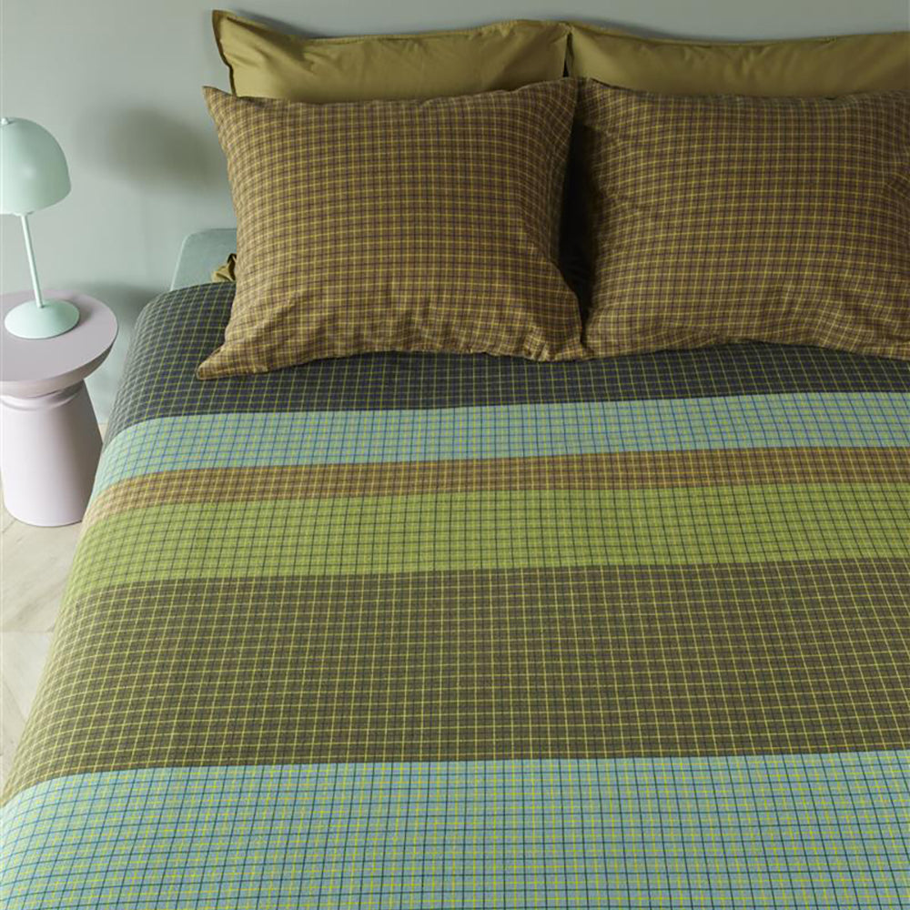 Beddinghouse Juno Dekbedovertrek 240 x 200/220 cm - Groen