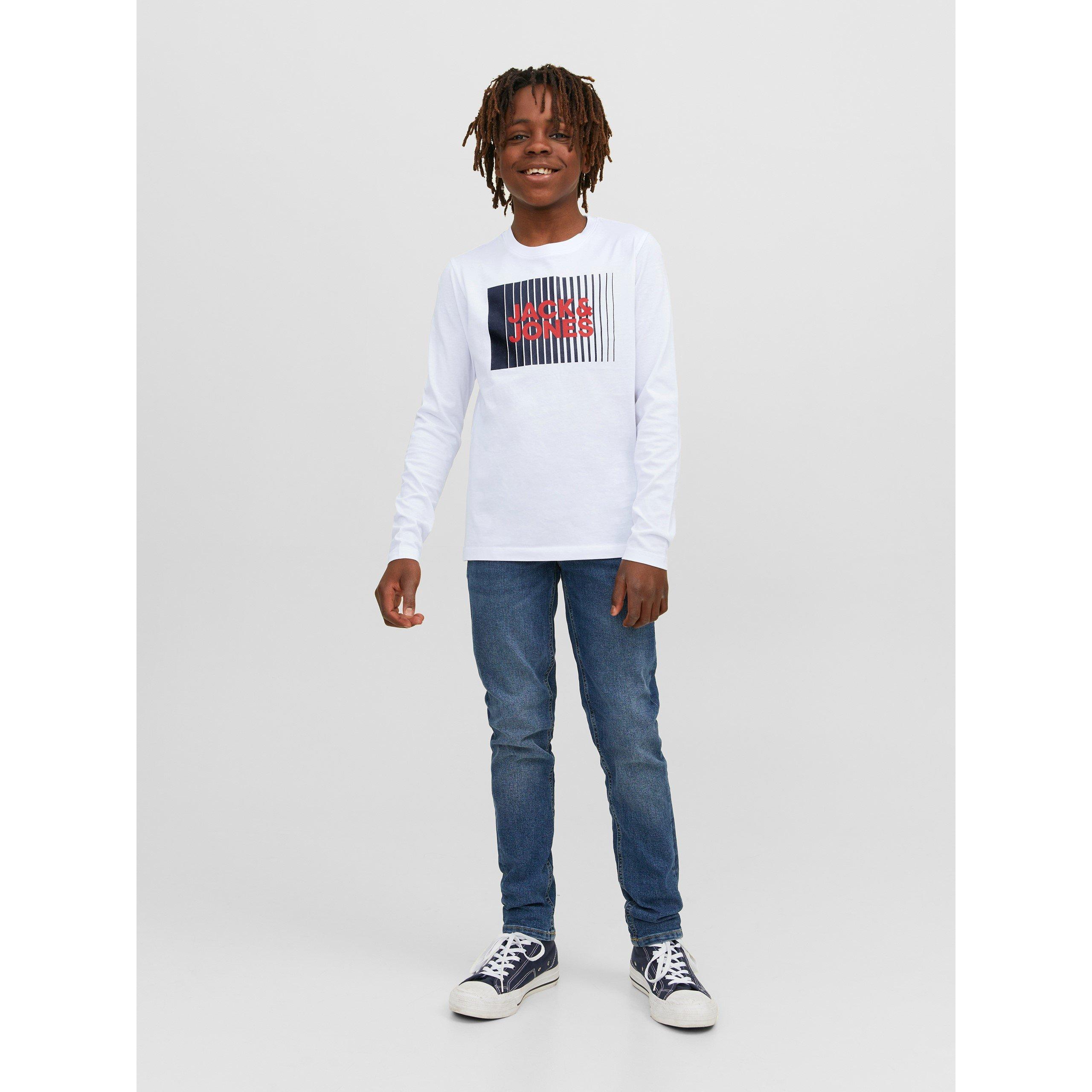 Jack and Jones J And J Logo Long Sleeve Tee Juniors