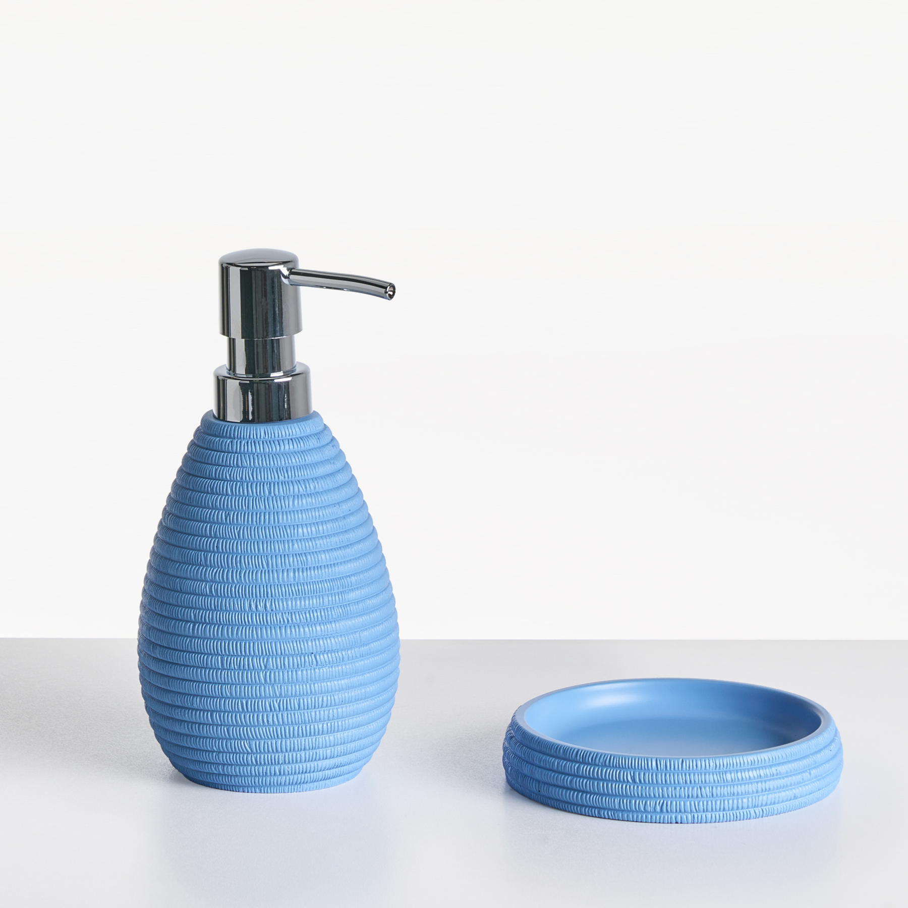 Beliani - QUILCA - Badkameraccessoireset - Blauw - Polyresin