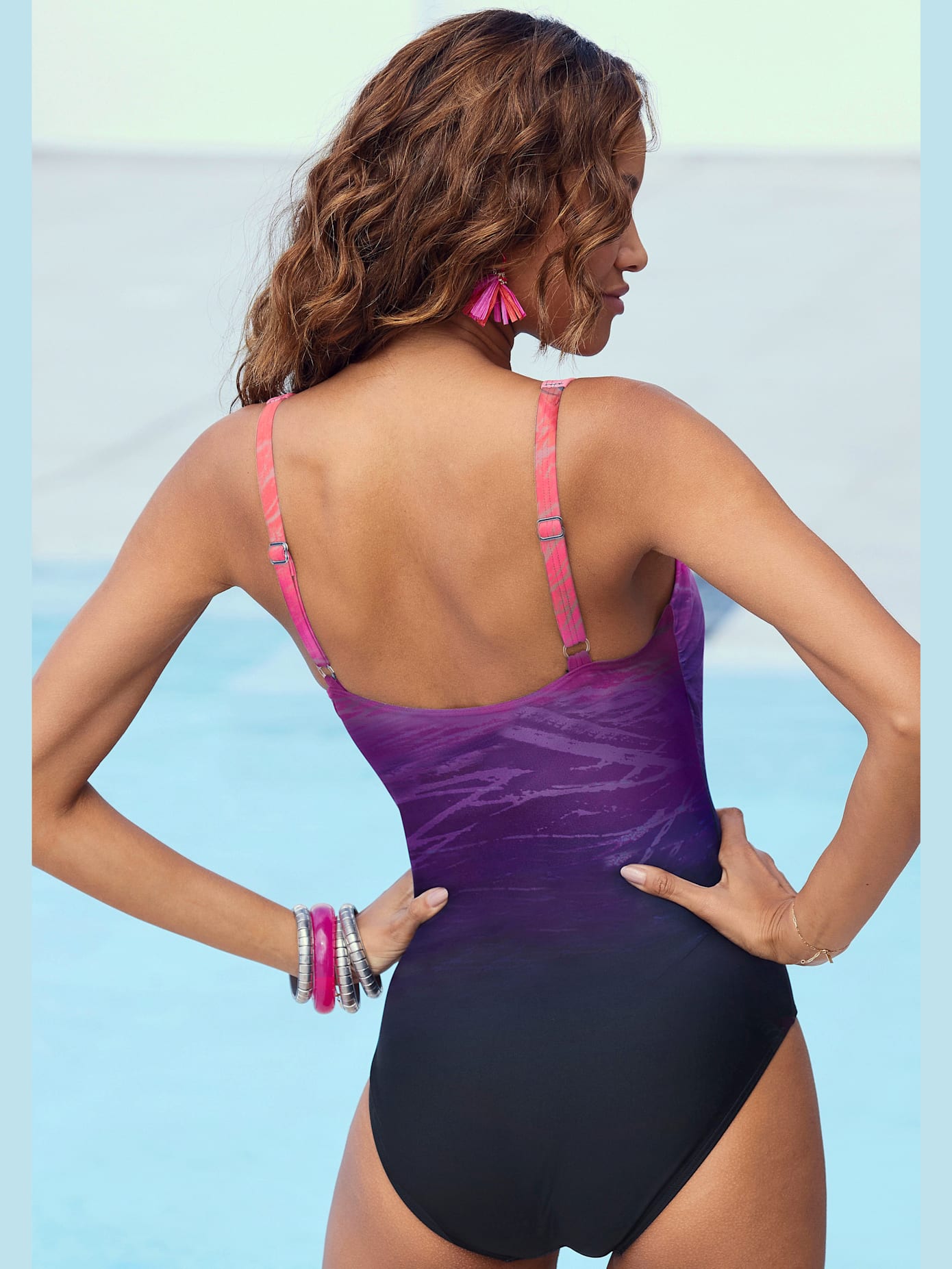 Maillot de bain effet cache-cœur