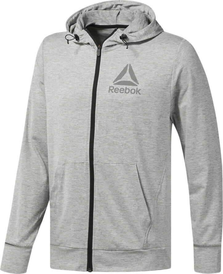 Reebok Speedwick Full Zip Hoody Grå