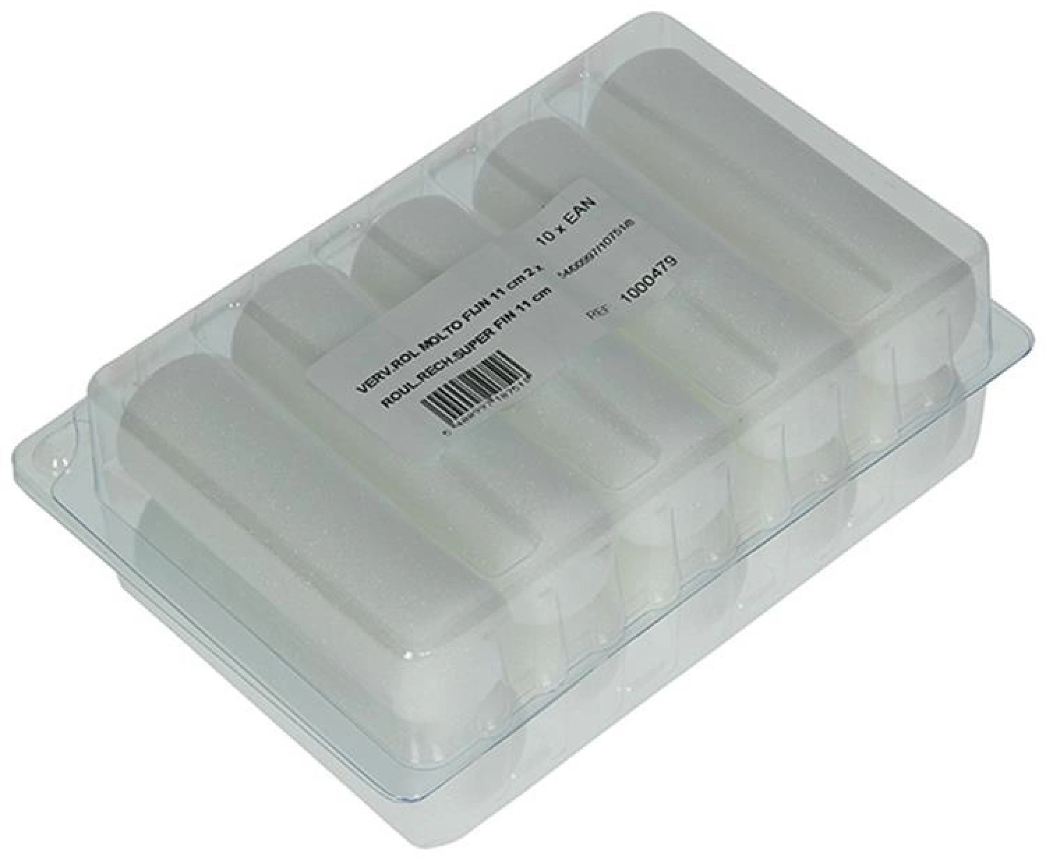 Paintura Schuimroller Extra Fijn - 11cm - Tweezijdig afgerond (10st)