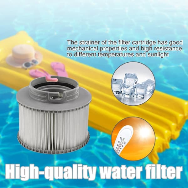 Filter for oppblåsbare Mspa-basseng Grå 1 Pack
