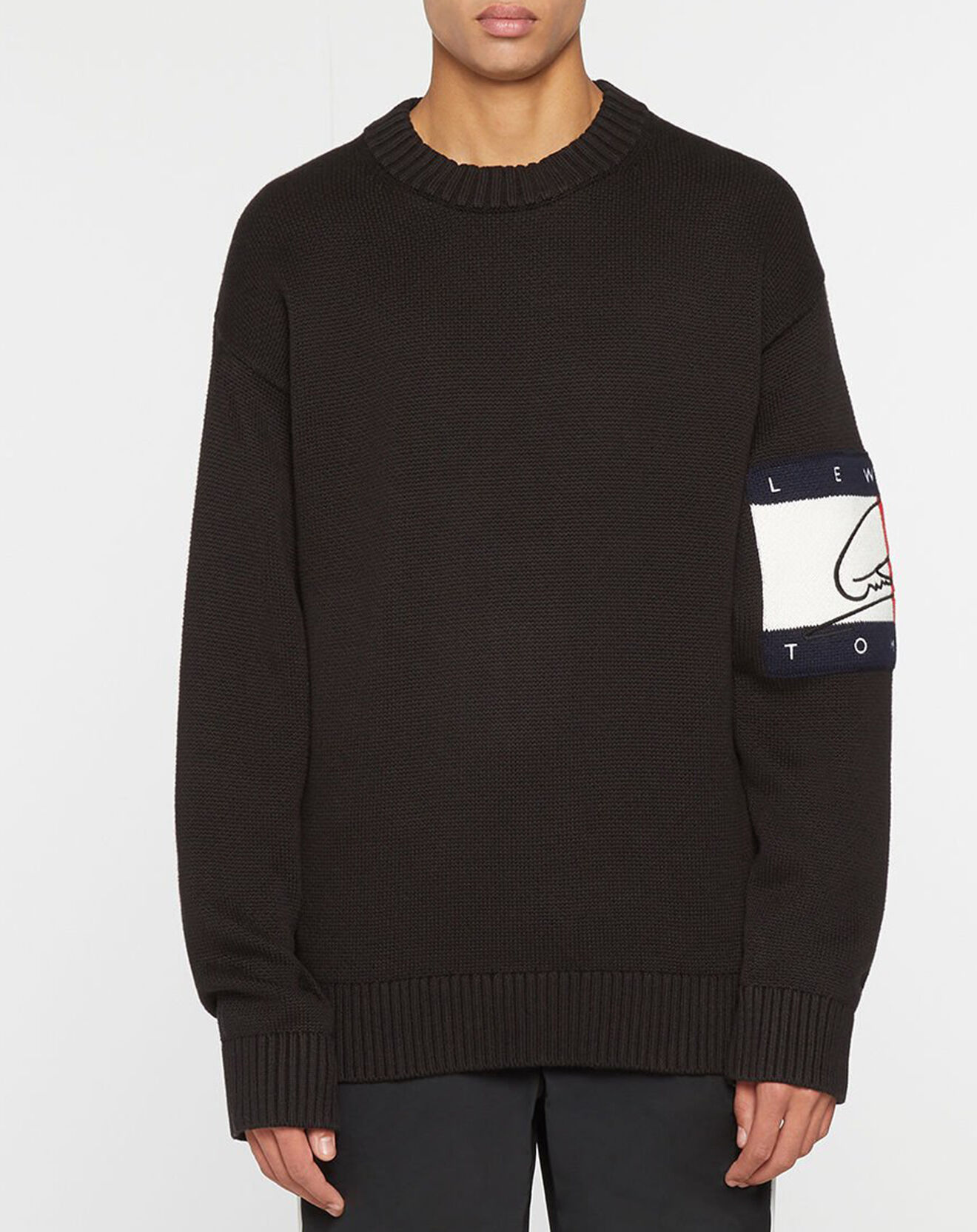 Tommy Hilfiger Pull Signature Flag TH x Lewis Hamilton noir