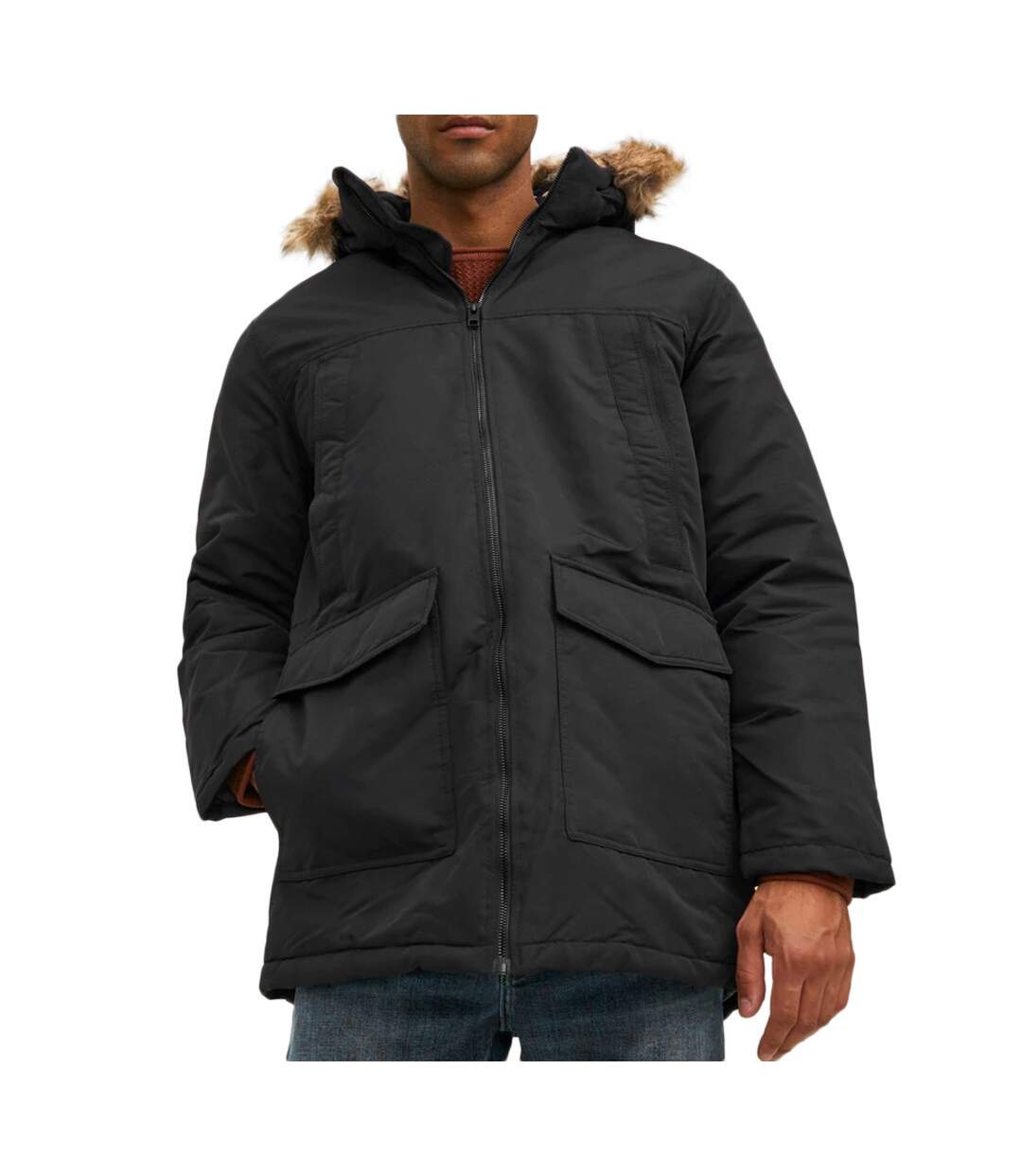 Parka Noir Homme Jack & Jones Craft