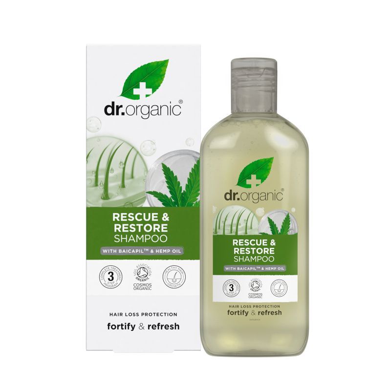 Dr. Organic Hemp Oil Hair Rescue and Restore Shampoo