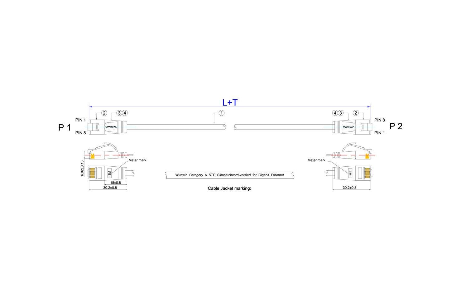 Slimpatchkabel RJ-45 - RJ-45, Cat 6, U/FTP, 15 m, GrünGeschirmtes Cat 6 Twisted-Pair-Kabel (U/FTP) mit Klinkenschutz
