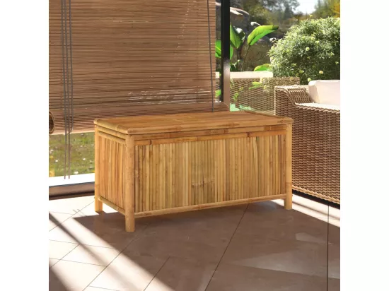 Boîte de rangement de jardin 110x52x55 cm Bambou