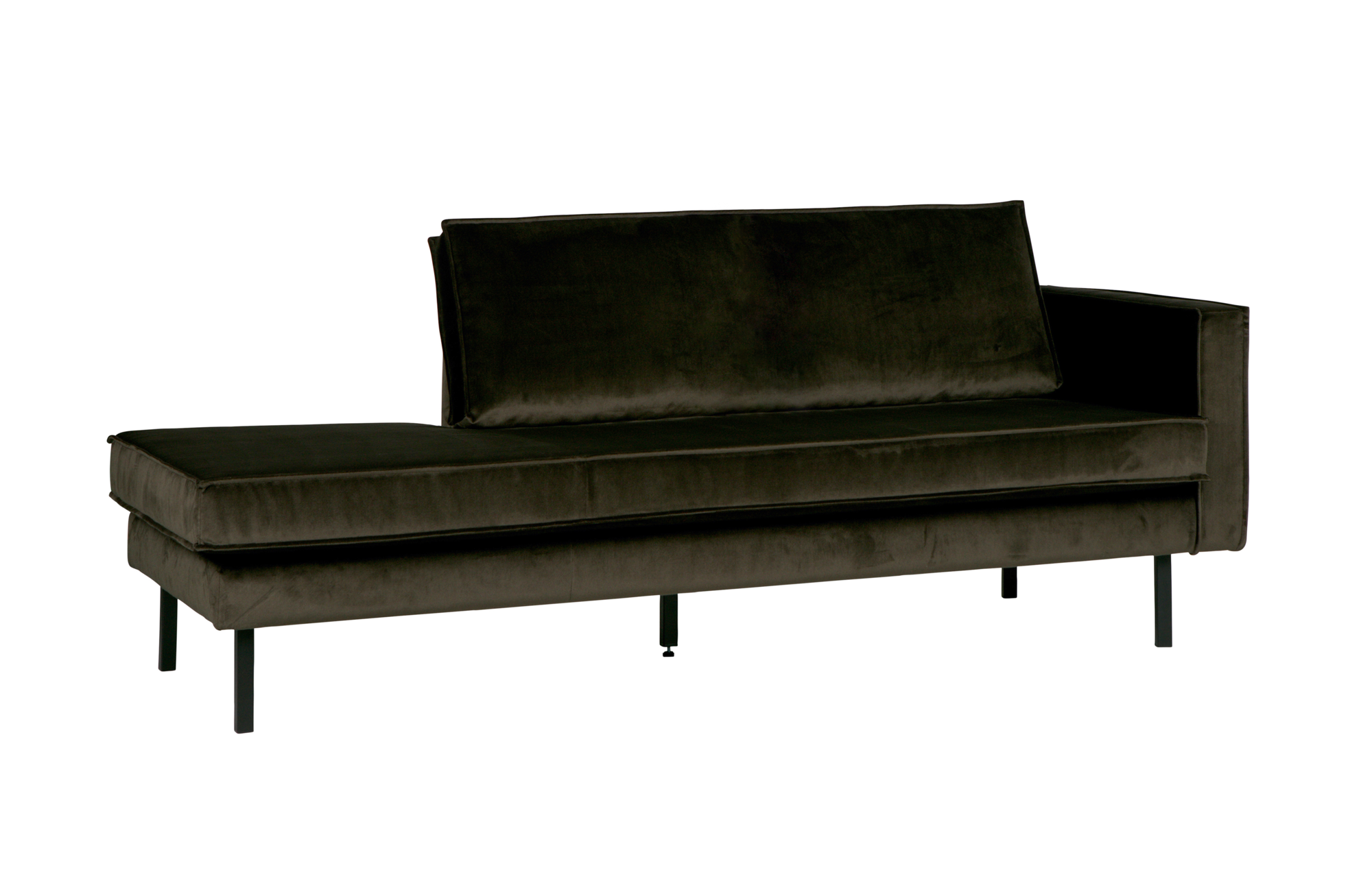 Rodeo daybed velvet Rechts - Dark Green Hunter