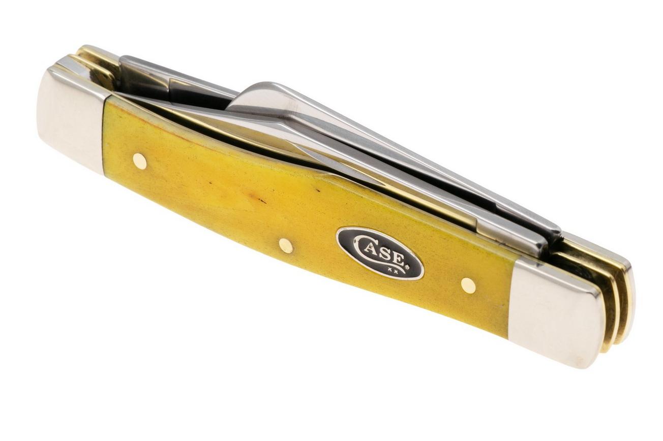 Case Medium Stockman Smooth Yellow Bone, 20029, 63032 SS zakmes