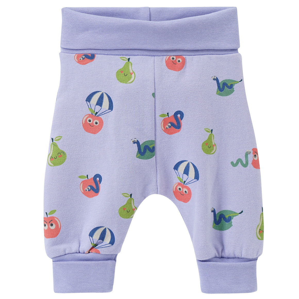 Topomini Newborn Langarmbody, Hose und Bandana helllila / bunt