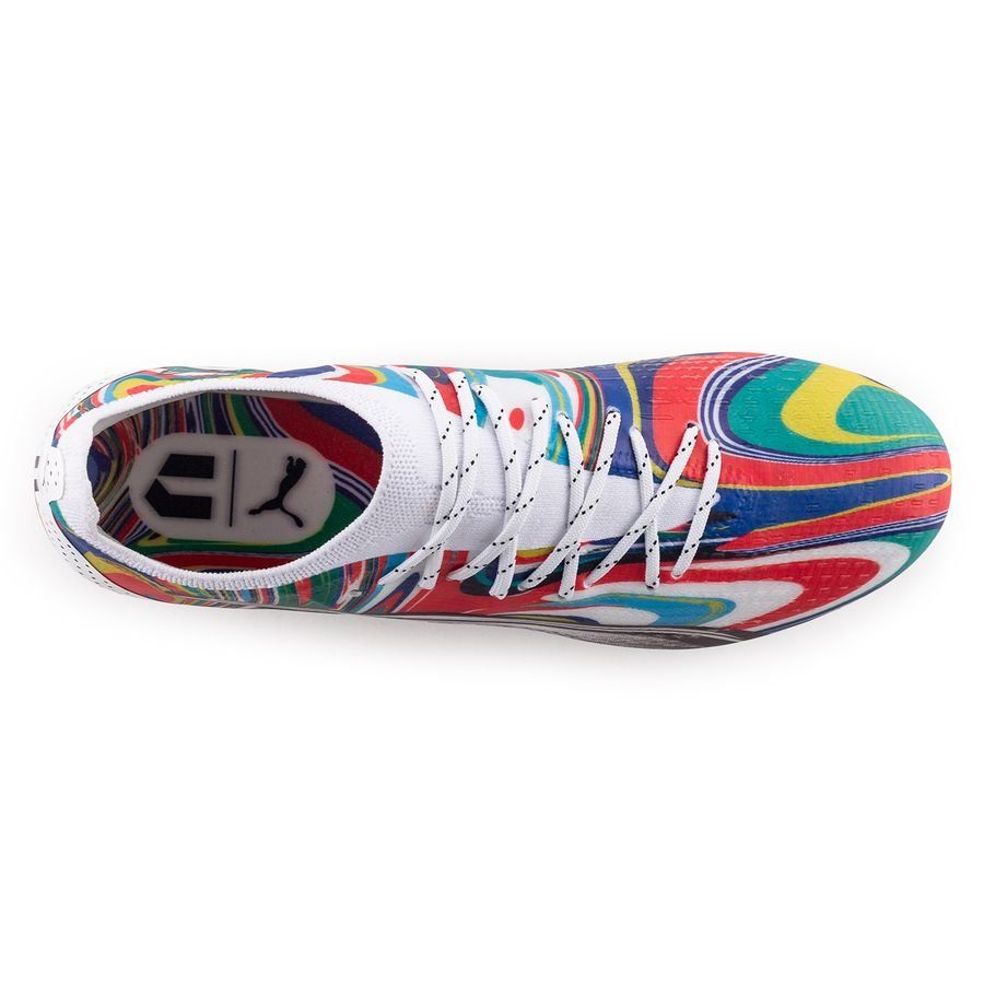 PUMA X Unisport Ultra Ultimate FG/AG Flags of the World - Blanc/Noir/Rouge/Vert ÉDITION LIMITÉE
