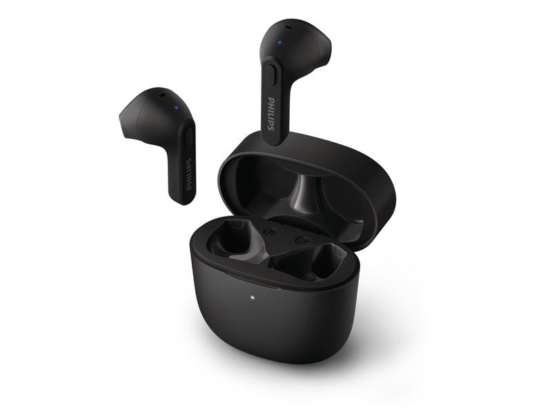 Philips True Wireless In-Ear-Kopfhörer TAT2236BK/00 Schwarz True Wireless Kopfhörer mit schlankem Gehäuse und bequemer Passform