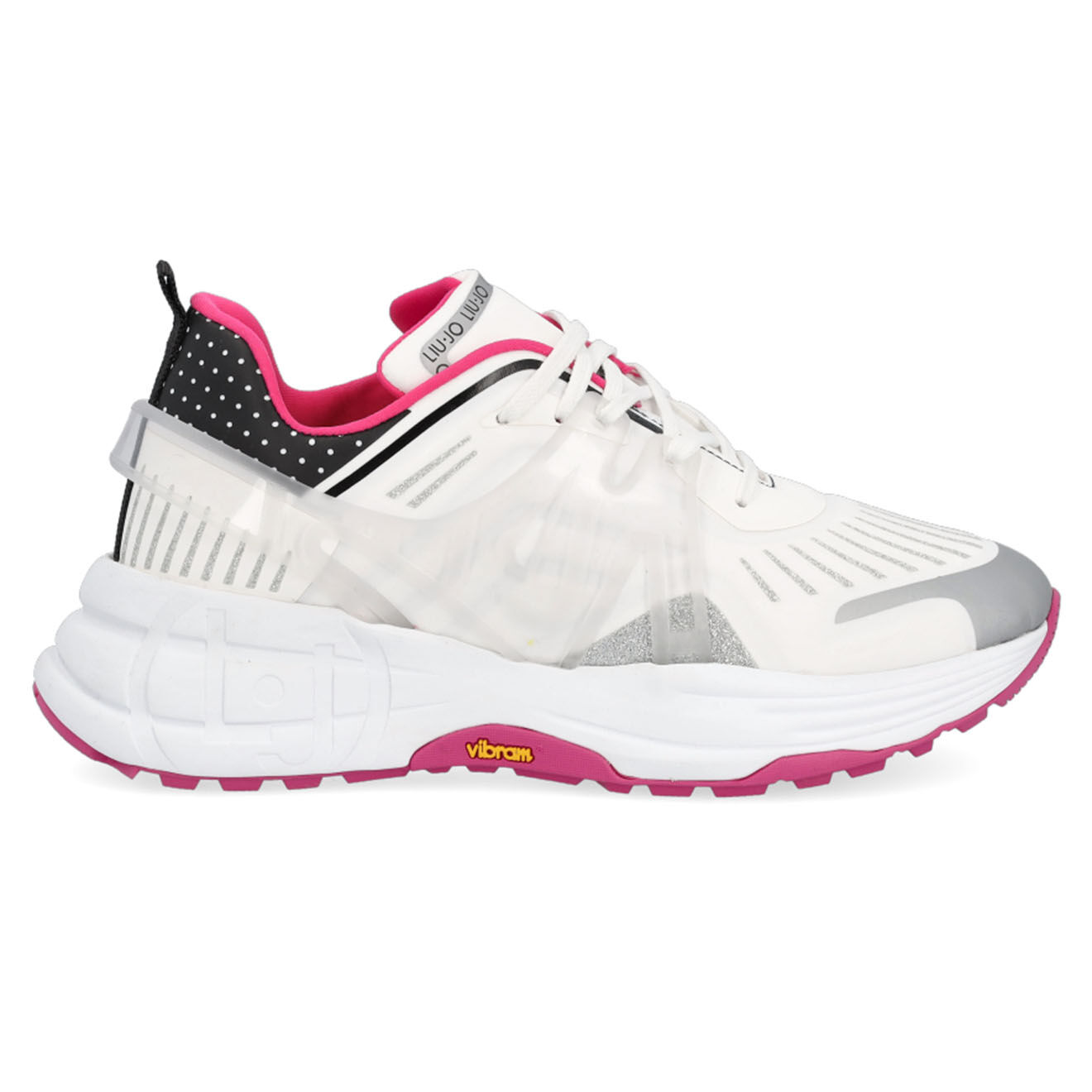 Liu-Jo Sneakers Nandina blanc/argenté/rose