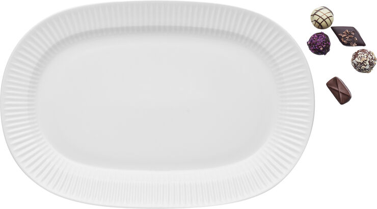 Eva Trio Serveringsfad 37x25cm Nova White