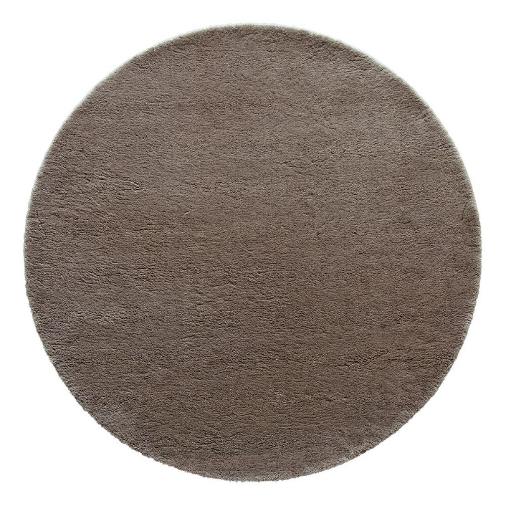 GULVTEPPE SOFT TOUCH Ø80CM BRUN