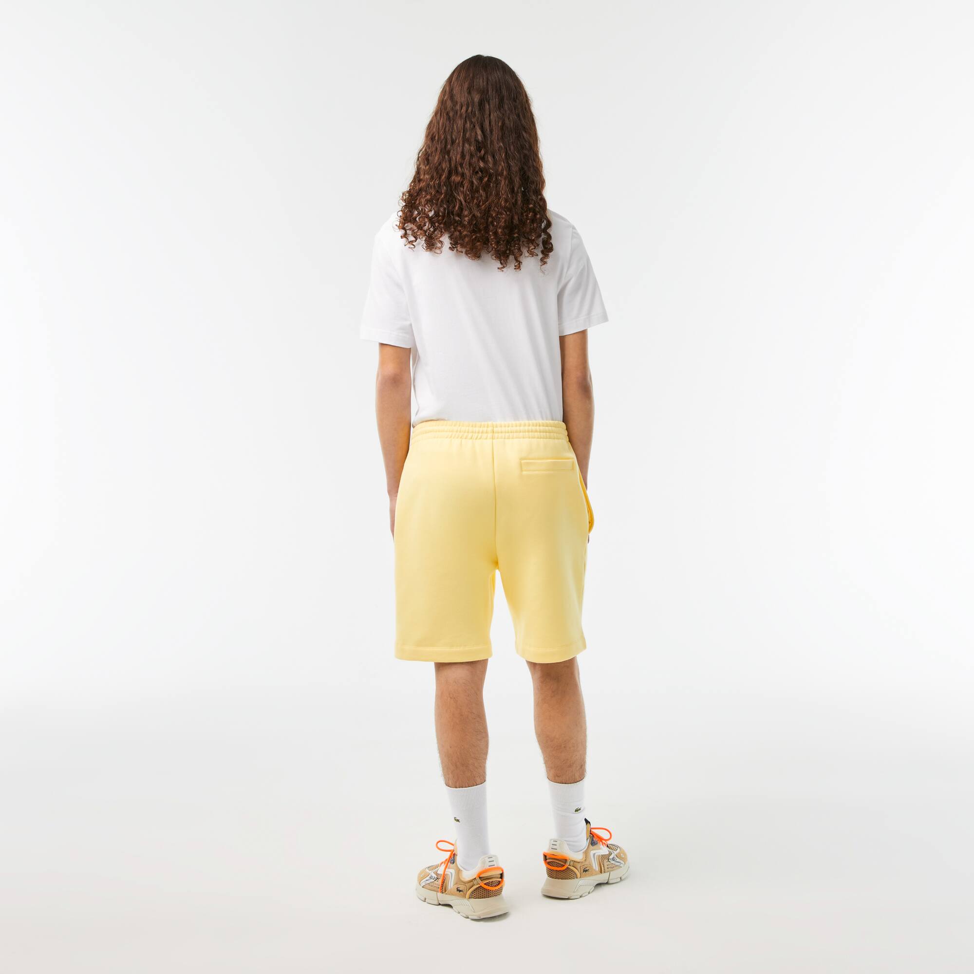 Short jogger en molleton Shorts - Jaune - Lacoste - Homme