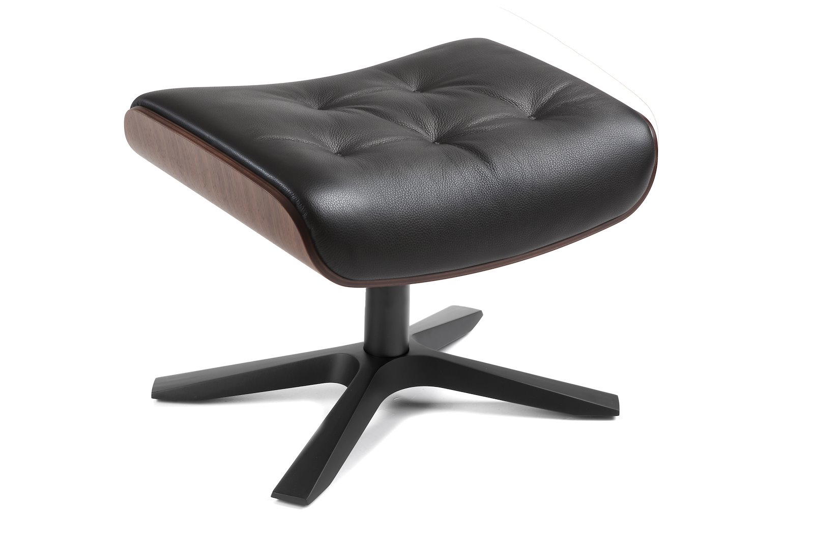 Air krakk med pikering I hud Zero 2534-89 Black, Quattro svingfot sort alu. Skrog i valnøtt