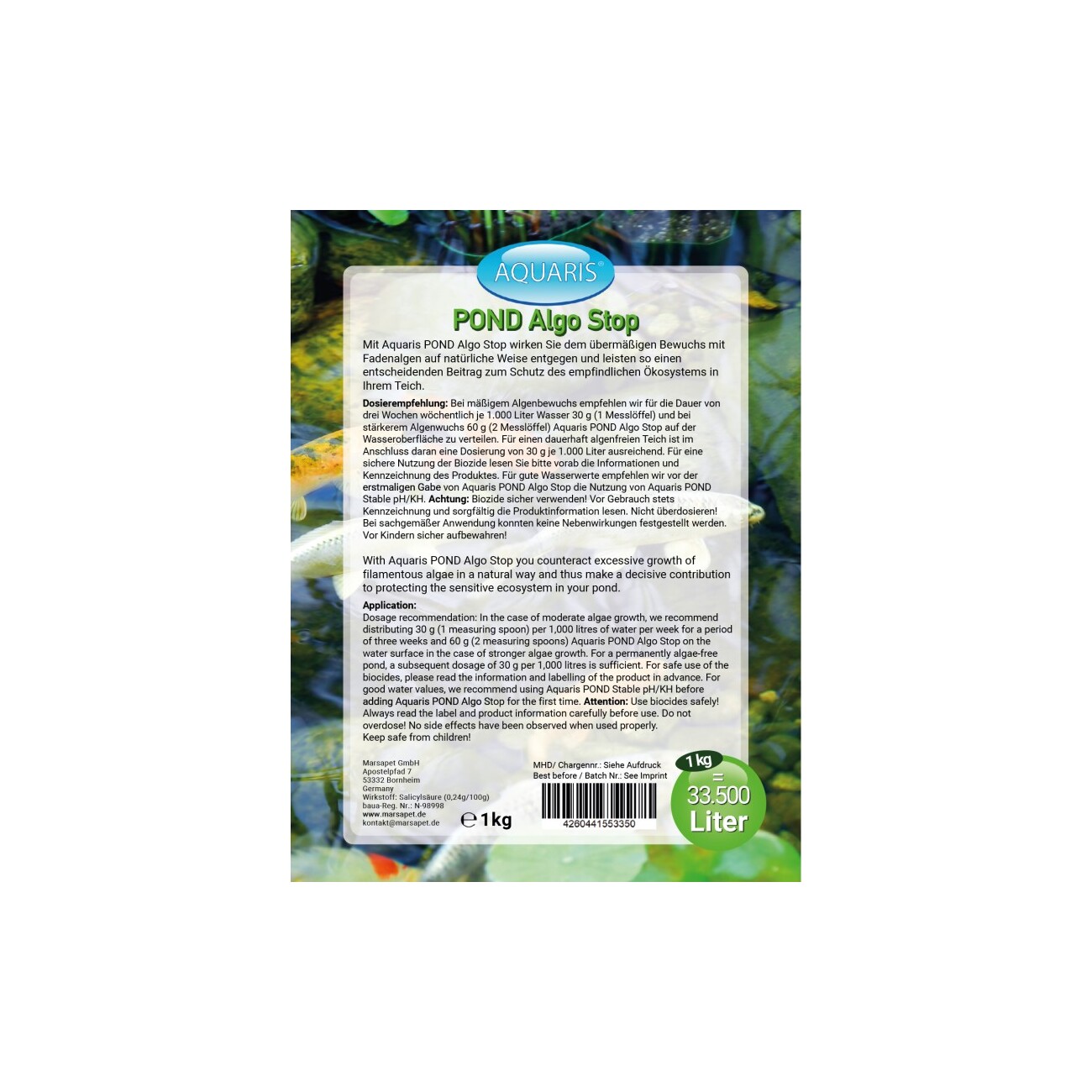 AQUARIS POND Algo Stop - 1 kg