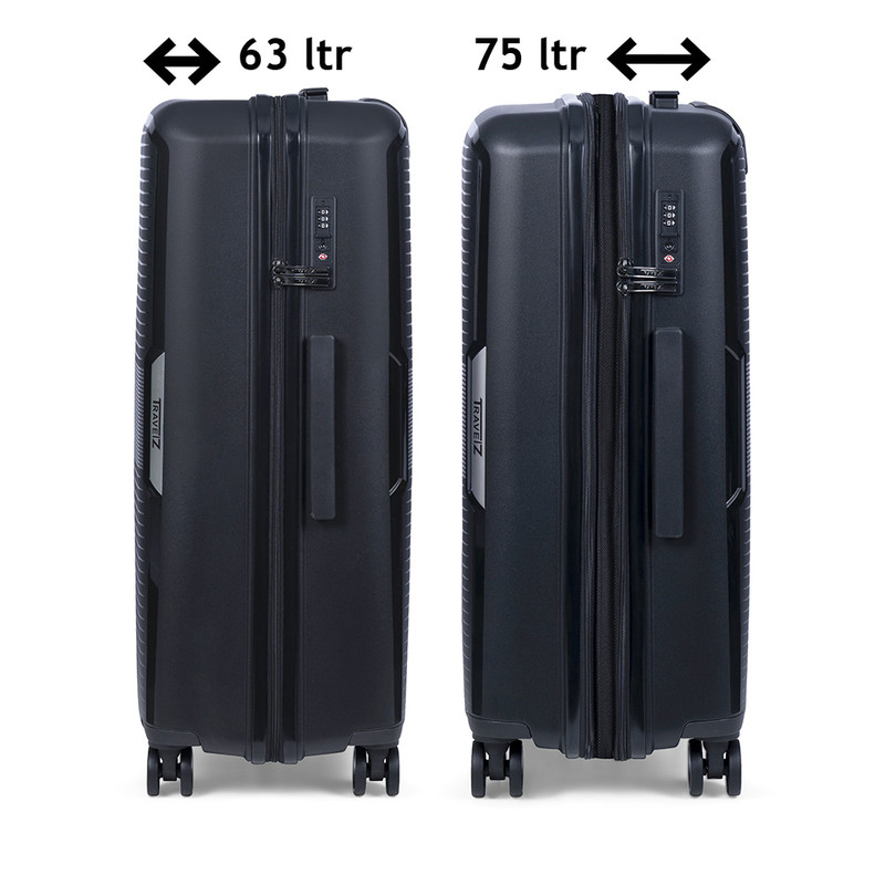 TravelZ Swinger 67 cm koffer - Black