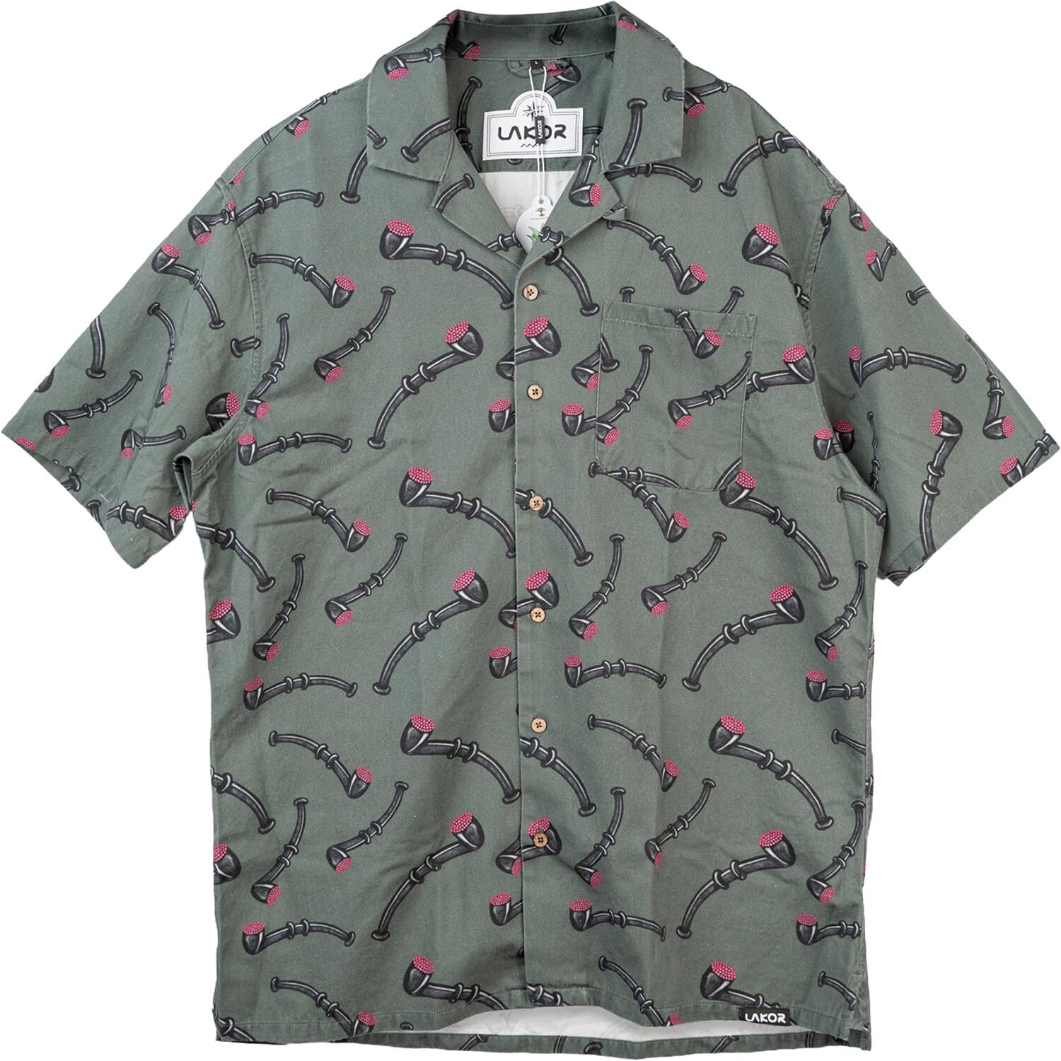 Lakor Mens Lakridspibe Short Sleeve Shirt