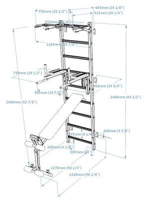 ESPALIER de gymnastique BenchK 723W