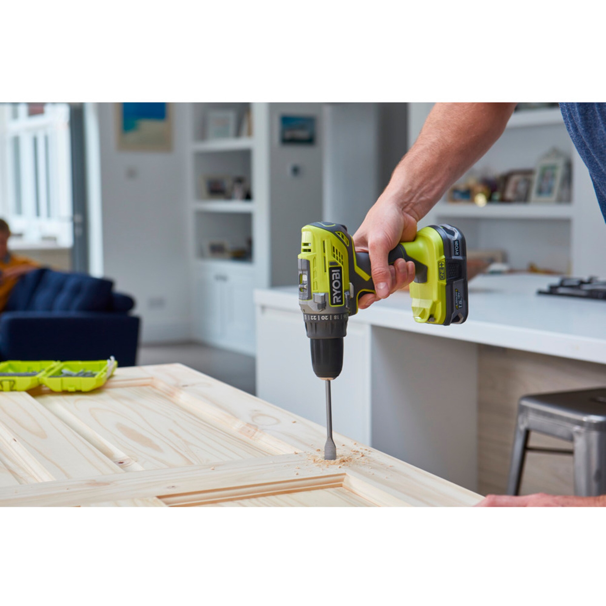 Ryobi Bohrschrauber ONE+ Akku-Bohrschrauber R18DD3-215S, 18Volt