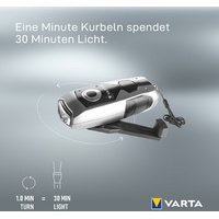Lampe torche - Dynamo Light - 3 Leds - noir/gris
