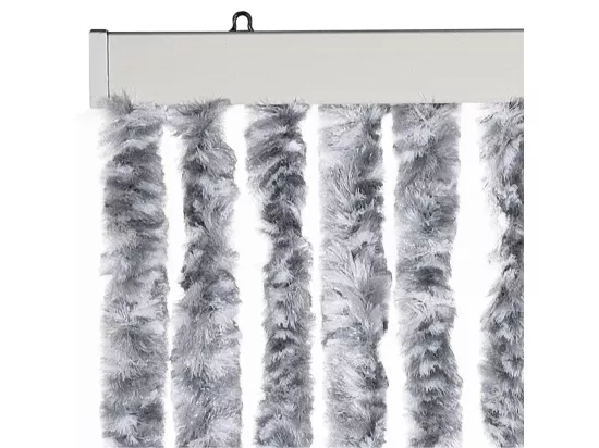 Moustiquaire blanc et gris 118x220 cm chenille