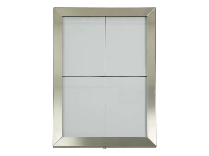 Securit® CLASSIC informationsdisplay i rustfrit stål