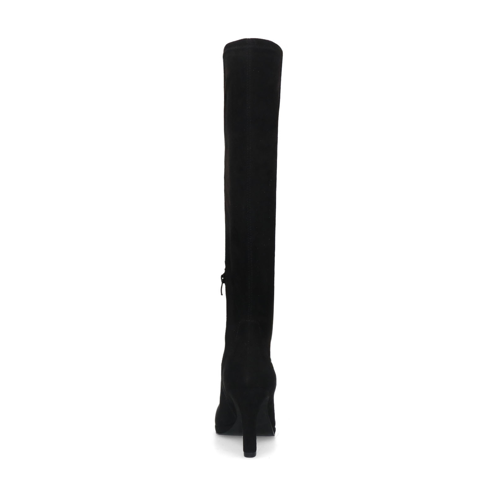 Zwarte stretch laarzen met hak