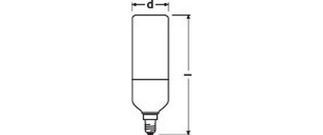Lampe Flame, 0.5W, E14 WarmweissLED-Lampe, klassische Stabfrom