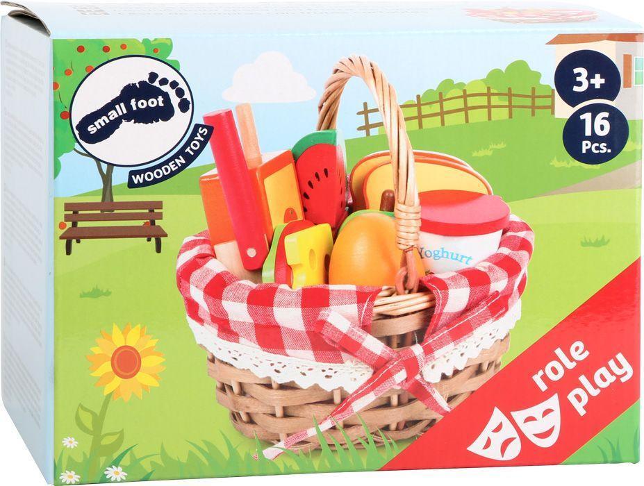 Lebensmittel PICKNICKKORB 17-teilig aus Holz