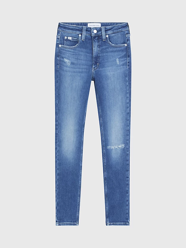 Calça jeans skinny de cintura alta