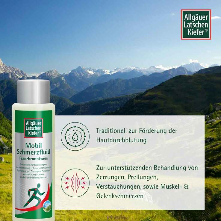 Allgäuer Latschenkiefer Mobil Schmerzfluid, 250 ml