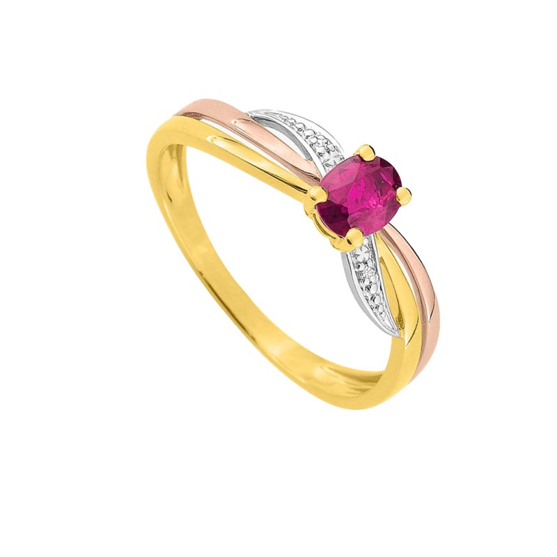 Bague femme - Rubis - Or 18 Carats