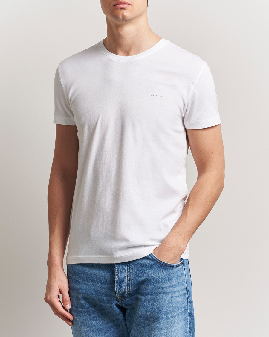 GANT 2-Pack Crew Neck T-Shirt White