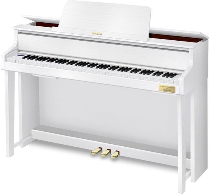 Casio GP310 Grand Hybrid Digital Piano Package Satin White