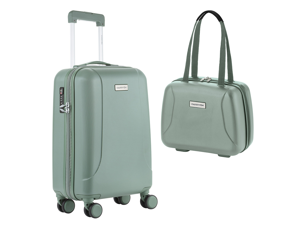 CarryOn Skyhopper handbagage koffer en Beautycase - Olive