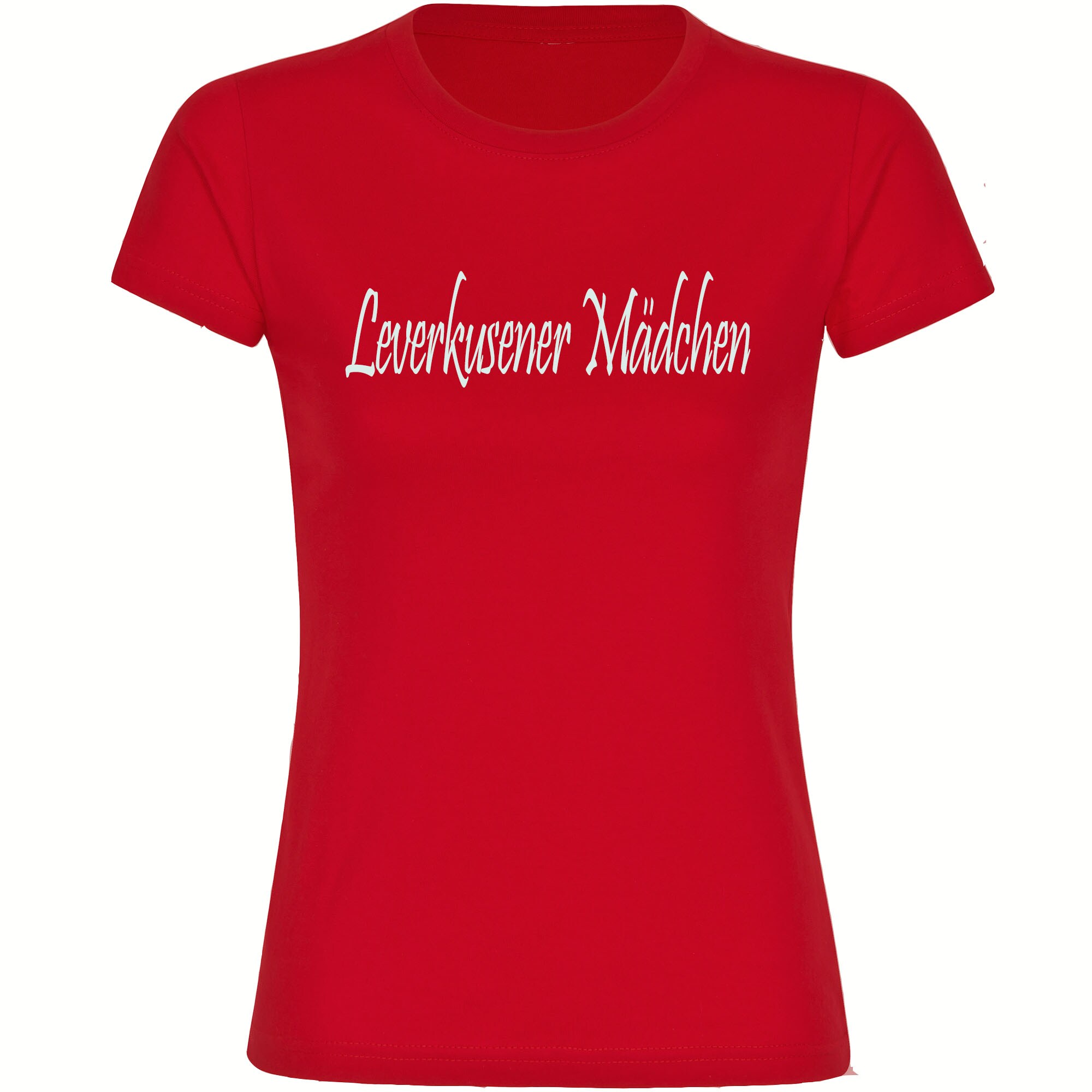 multifanshop® Kinder T-Shirt - Leverkusen - Leverkusener Mädchen - Druck weiß