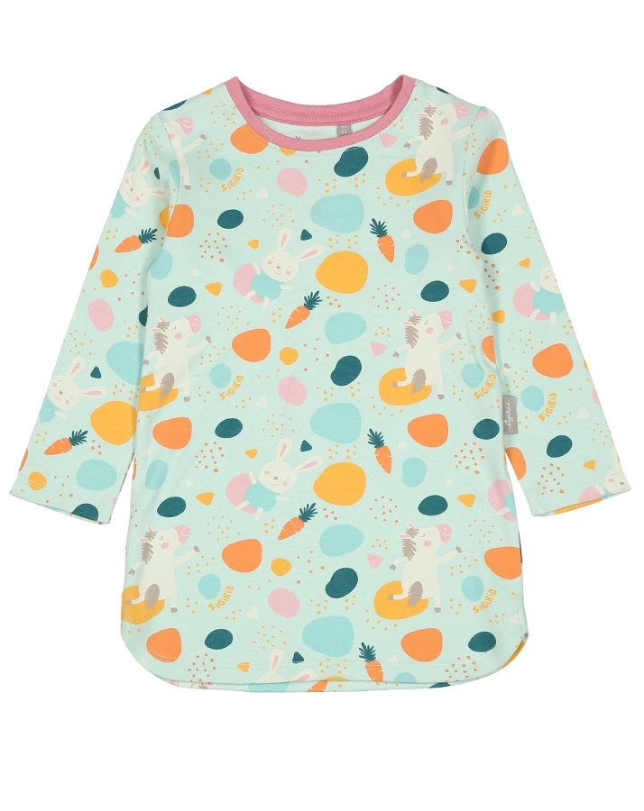 Schlafanzug lang FUNKY CARROT in mint/rosa