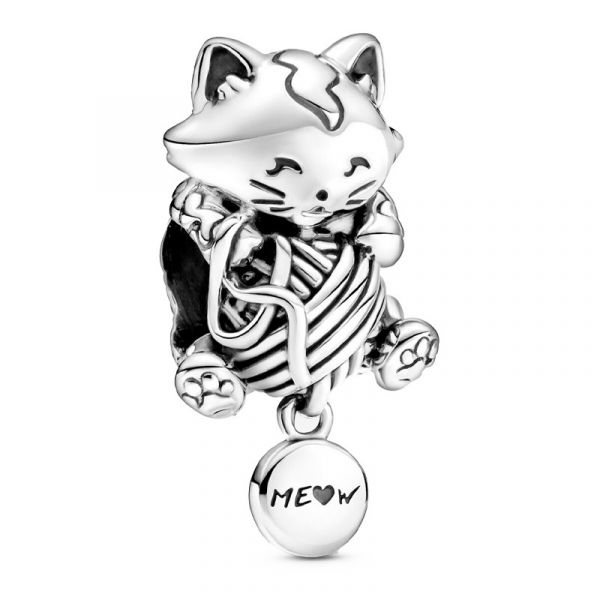 Pandora Joalheria Amuleto Gatinho e Novelo de Lã 799535c00