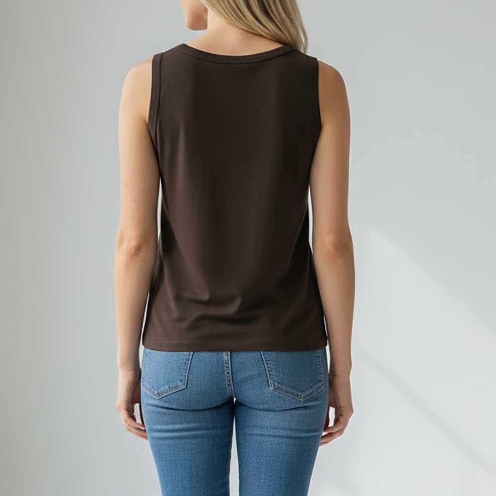 Top Femme marron