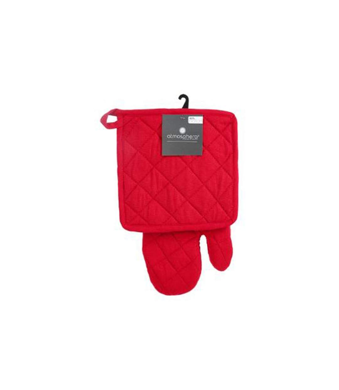 Gant & Manique de Cuisine Coton 33cm Rouge