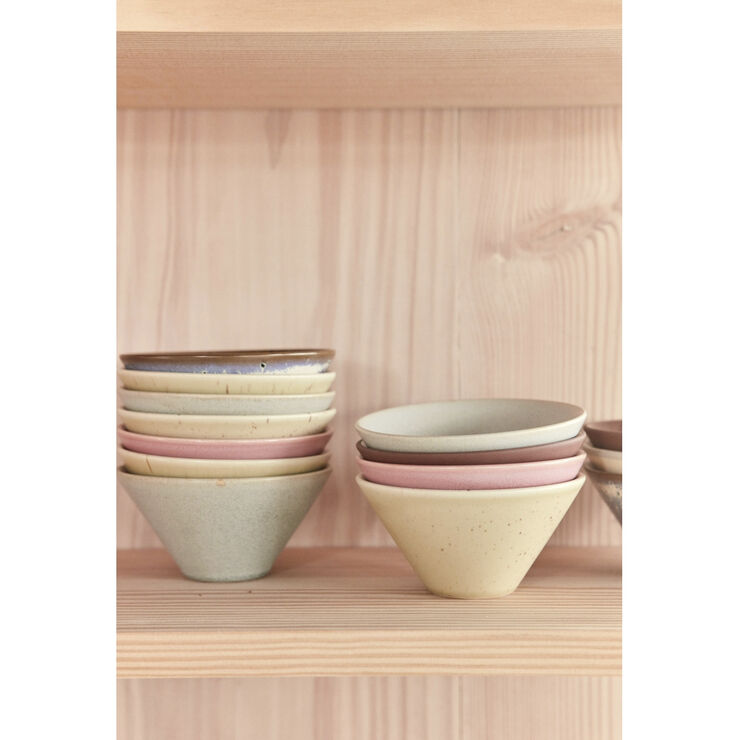 OYOY Living Design Yuka Skål - Pakke med 3 Dark terracotta / butter / rea