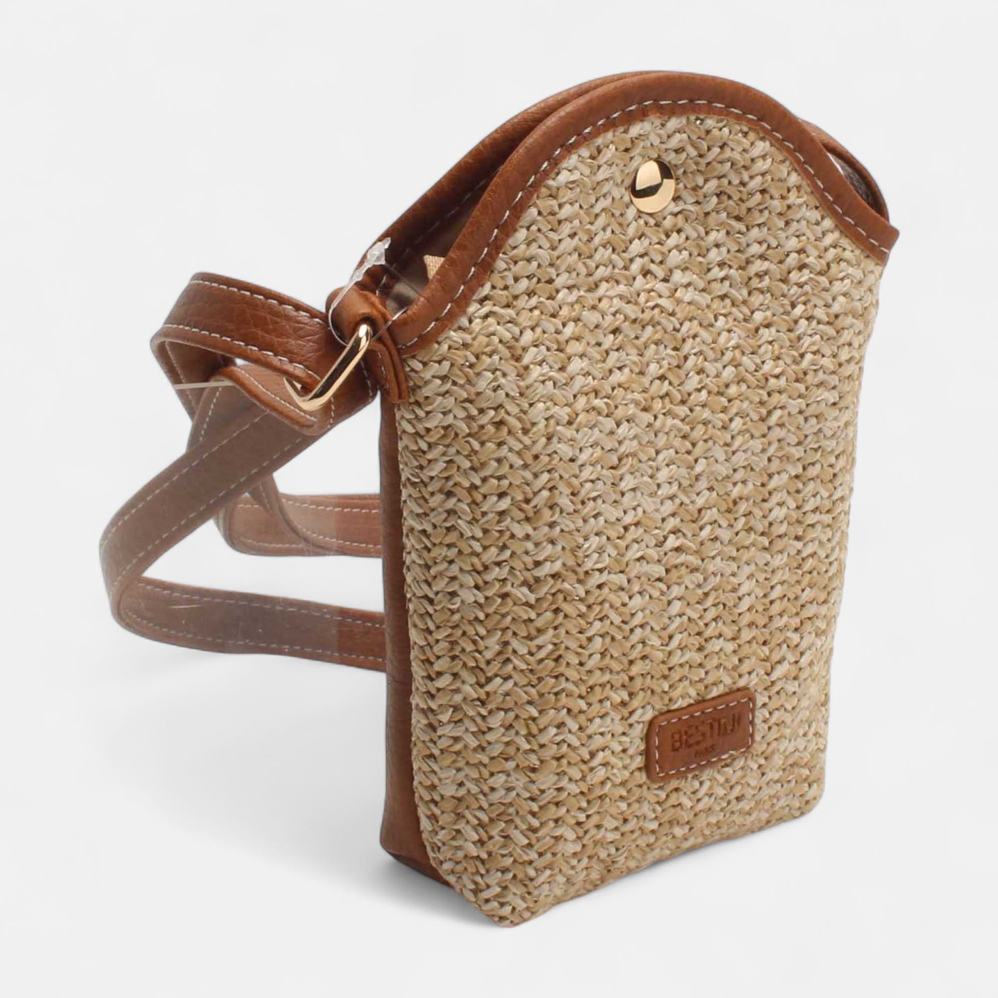 Pochette pour téléphone beige